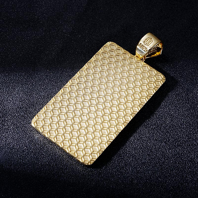 Custom S925 Iced Gold Letter Pendant Deposit