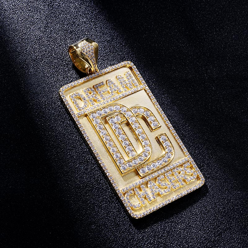 Custom S925 Iced Gold Letter Pendant Deposit