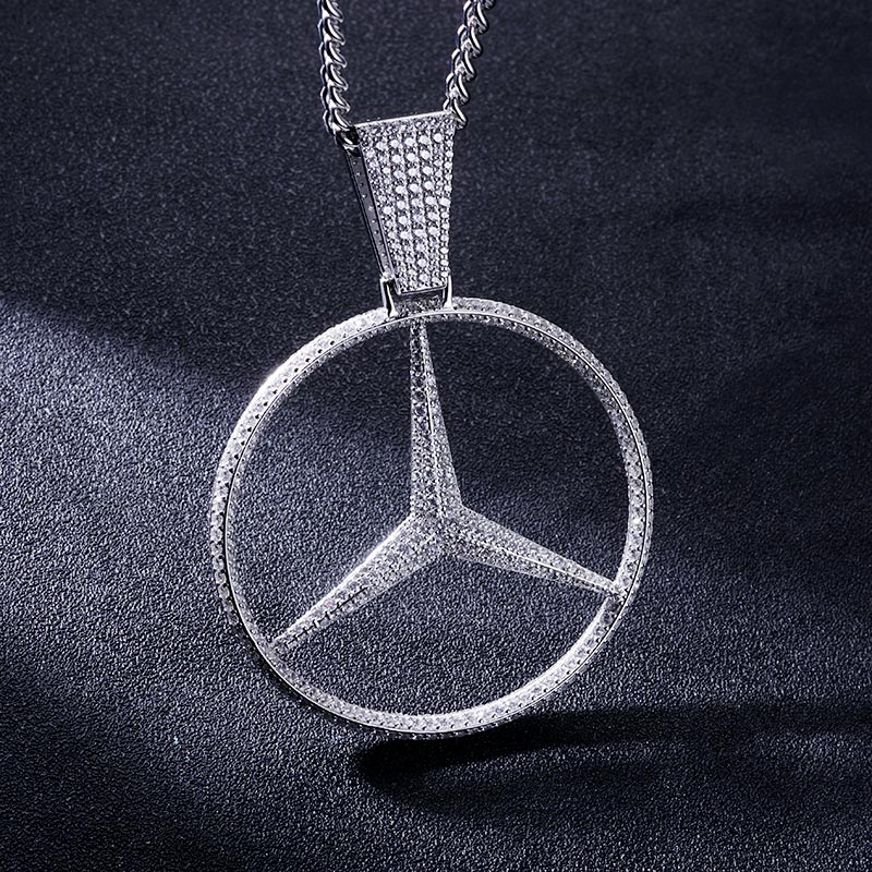 Custom S925 Iced Unique Logo Pendant Deposit