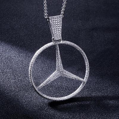 Custom S925 Iced Unique Logo Pendant Deposit