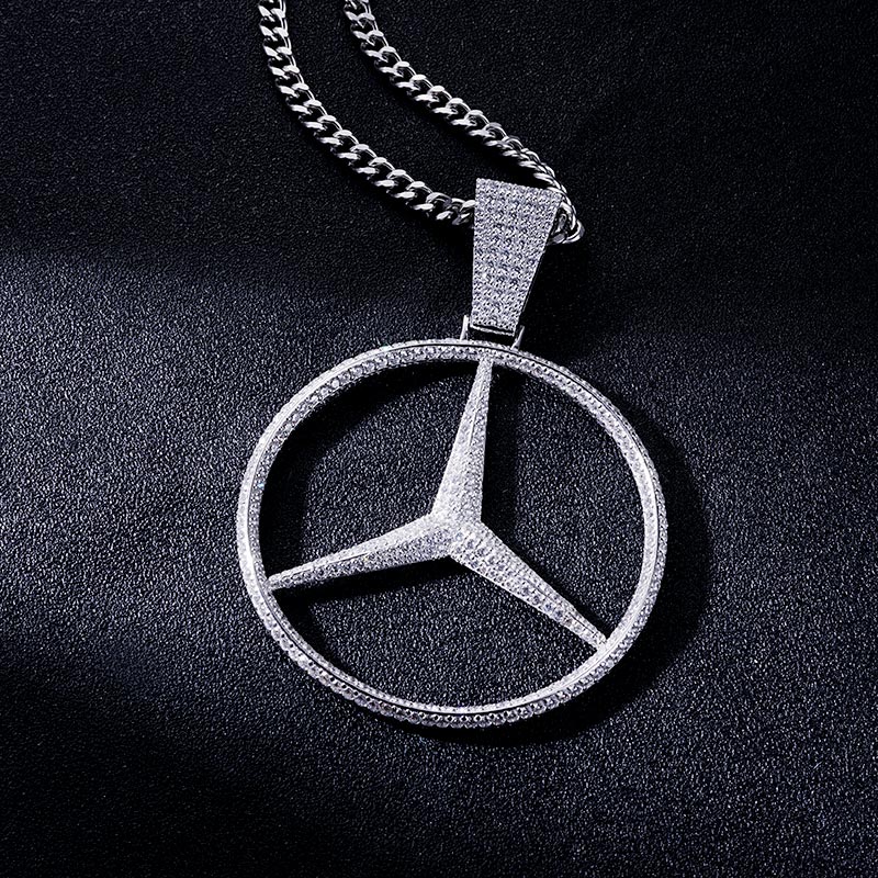 Custom S925 Iced Unique Logo Pendant Deposit