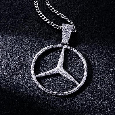 Custom S925 Iced Unique Logo Pendant Deposit