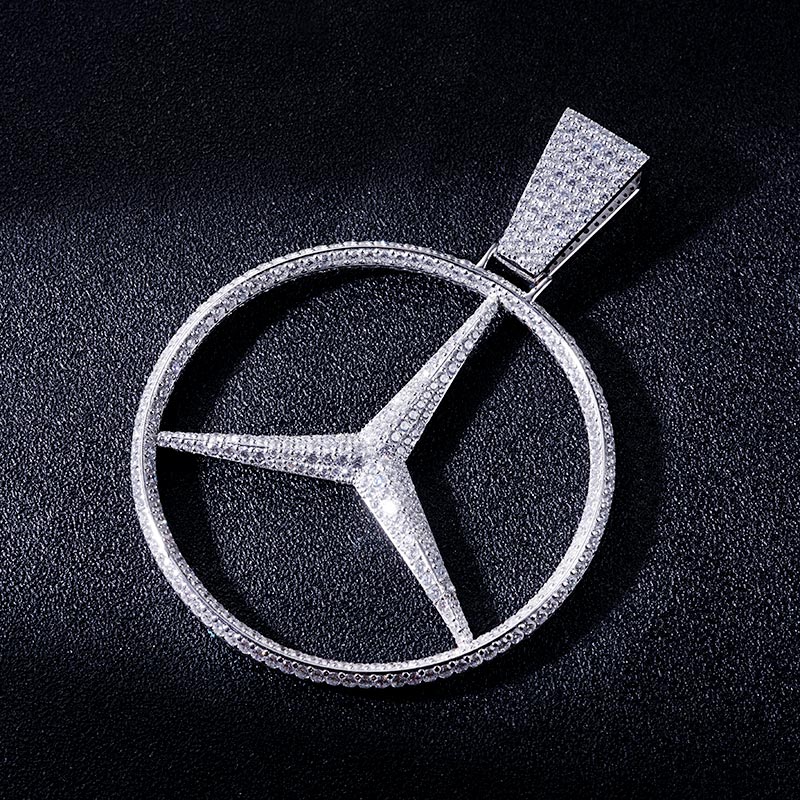 Custom S925 Iced Unique Logo Pendant Deposit