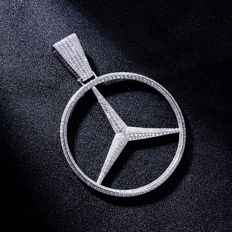 Custom S925 Iced Unique Logo Pendant Deposit