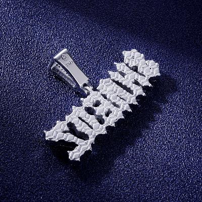Custom S925 Iced Unique Letter Pendant Deposit