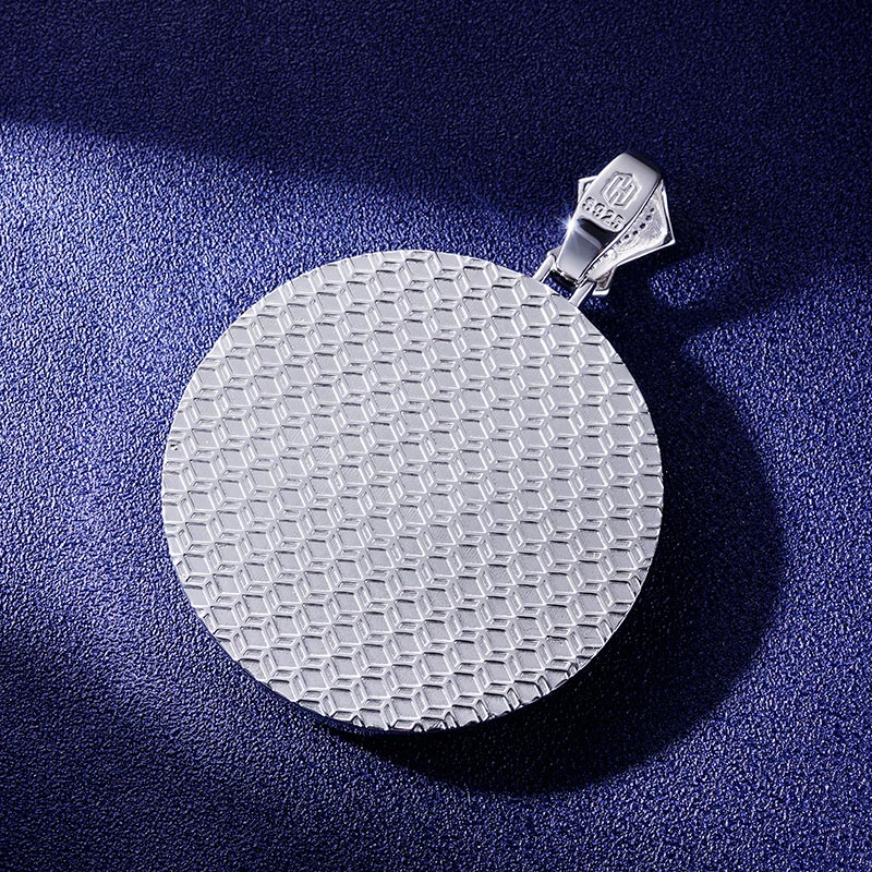 Custom S925 Iced Unique Rotatable Letter Pendant Deposit