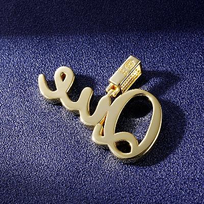 Custom S925 & VVS1 Moissanite Unique Letter Pendant Deposit