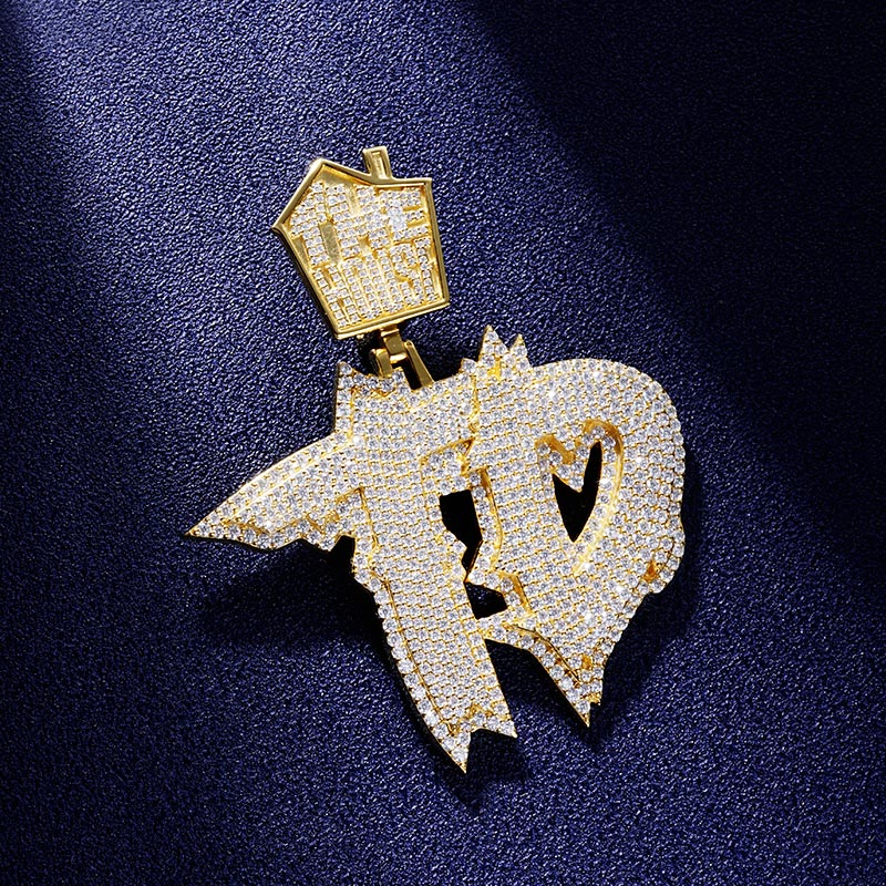 Custom S925 & VVS1 Moissanite Unique Letter Pendant Deposit
