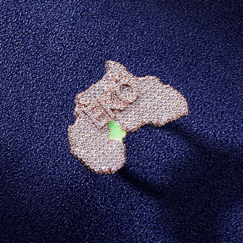 Custom S925 & VVS1 Moissanite State & Letter Ring Deposit