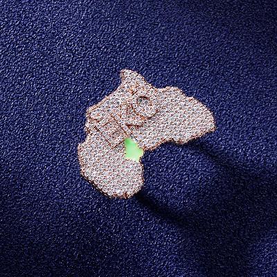 Custom S925 & VVS1 Moissanite State & Letter Ring Deposit