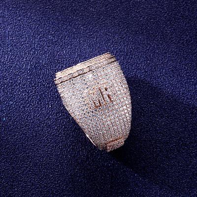 Custom S925 & VVS1 Baguette & Round Moissanite Letter Ring Deposit