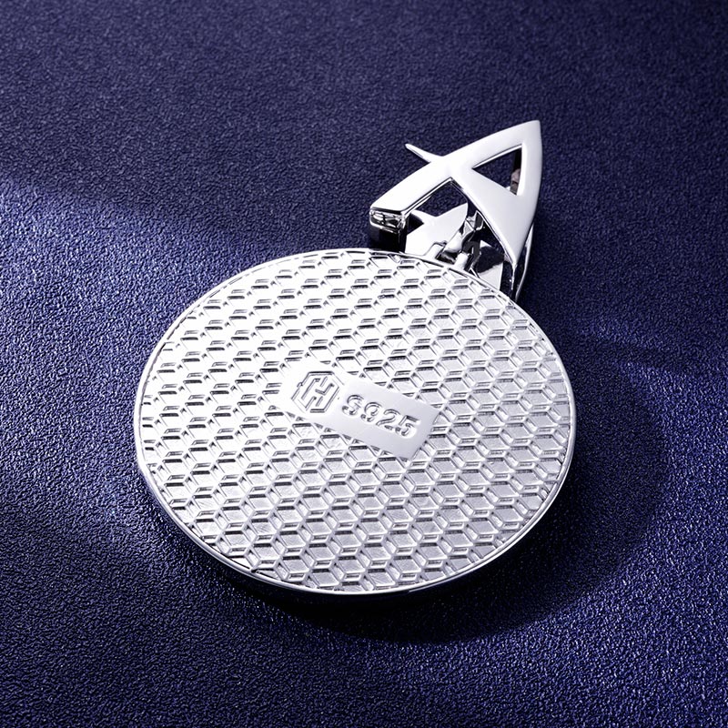 Custom S925 Iced Round Letter Pendant Deposit