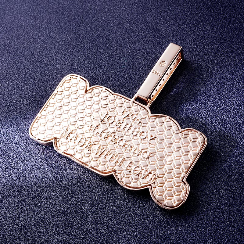 Custom S925 & VVS1 Baguette Moissanite Letter Pendant