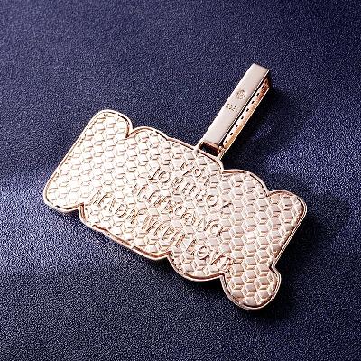 Custom S925 & VVS1 Baguette Moissanite Letter Pendant