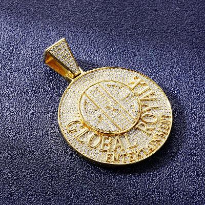 Custom S925 & VVS1 Moissanite Round Letter Pendant Deposit