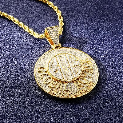 Custom S925 & VVS1 Moissanite Round Letter Pendant Deposit