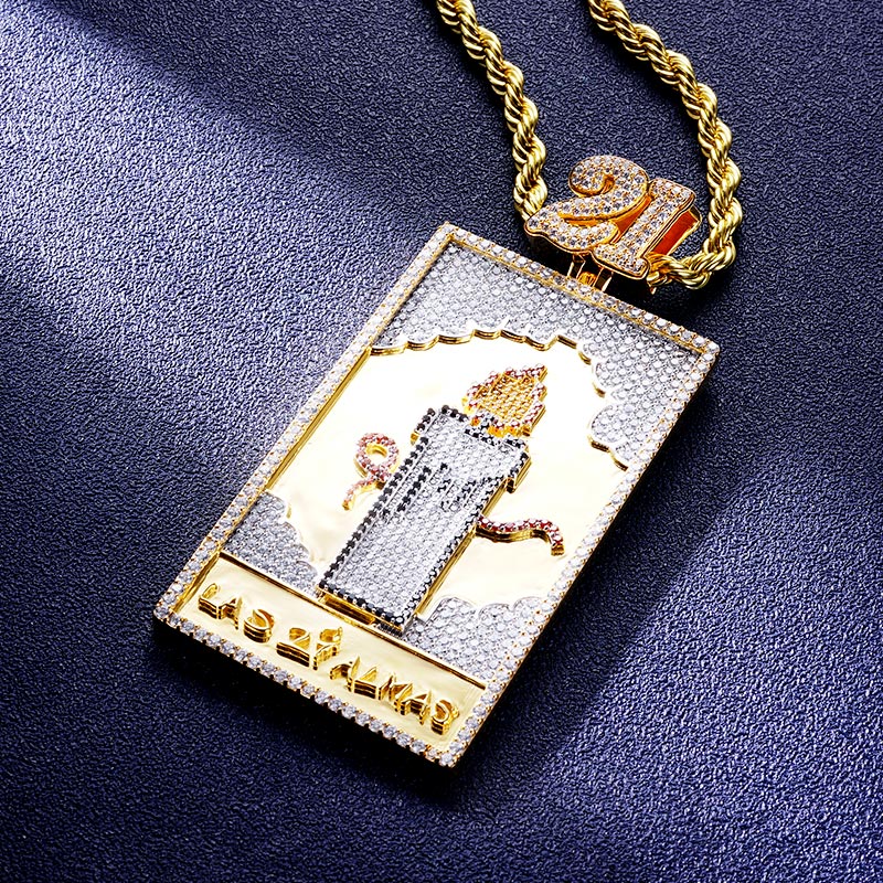 Custom S925 Iced Unique Design & Letter Pendant Deposit
