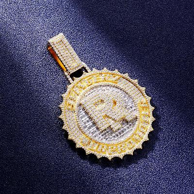 Custom S925 & VVS1 Baguette Moissanite Letter Pendant Deposit
