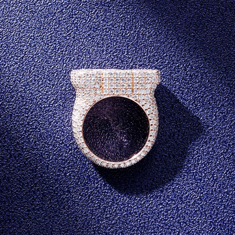 Custom S925 & VVS1 Baguette Moissanite Letter Ring Deposit