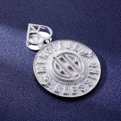 Custom S925 & VVS1 Moissanite Round Letter Pendant Deposit