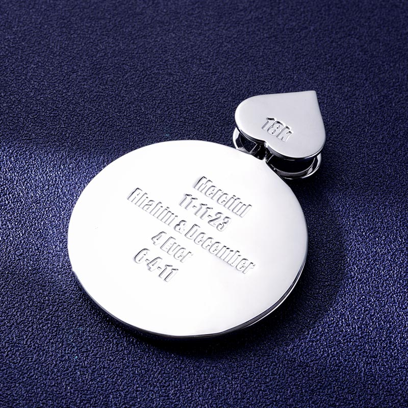 Custom S925 & VVS1 Moissanite Round Letter Pendant Deposit