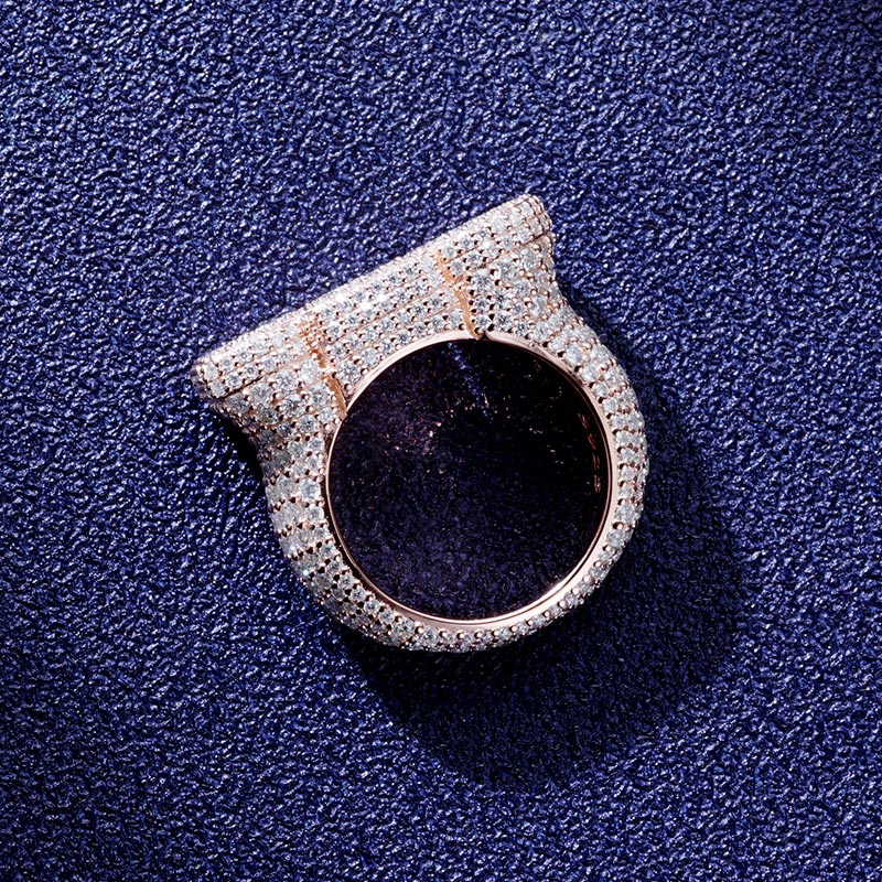 Custom S925 & VVS1 Baguette Moissanite Letter Ring Deposit