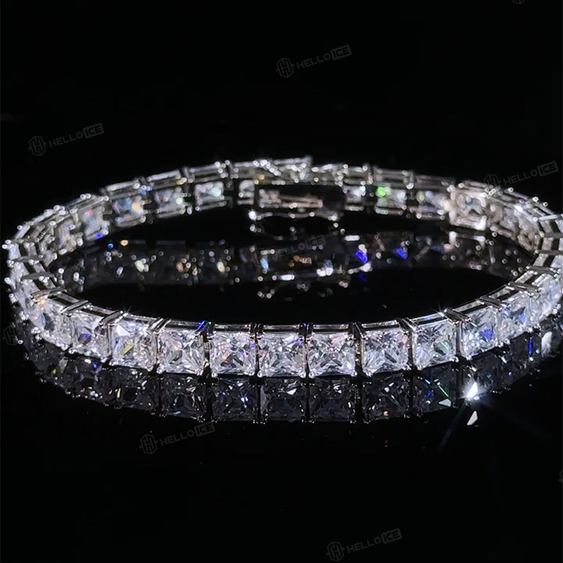 5mm Princess Cut Tennis Bracelet
