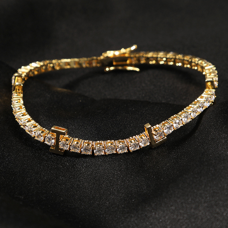 Custom Name 3mm Tennis Bracelet Custom Name 3mm Tennis Bracelet