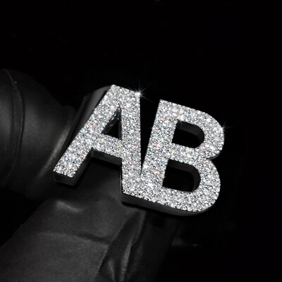 Iced Custom Name Ring