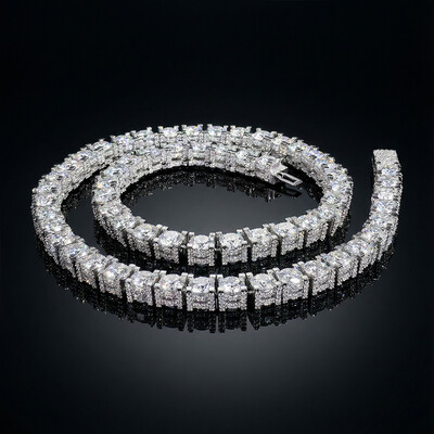 6.5mm Iced Out Sides Tennis Chain