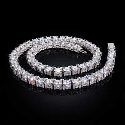 6.5mm Iced Out Sides Tennis Chain