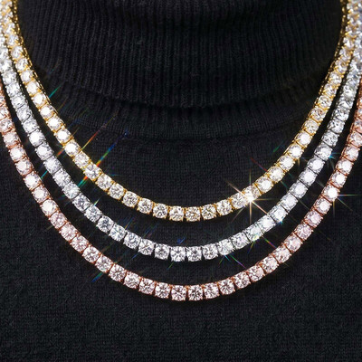 6.5mm Iced Out Sides Tennis Chain