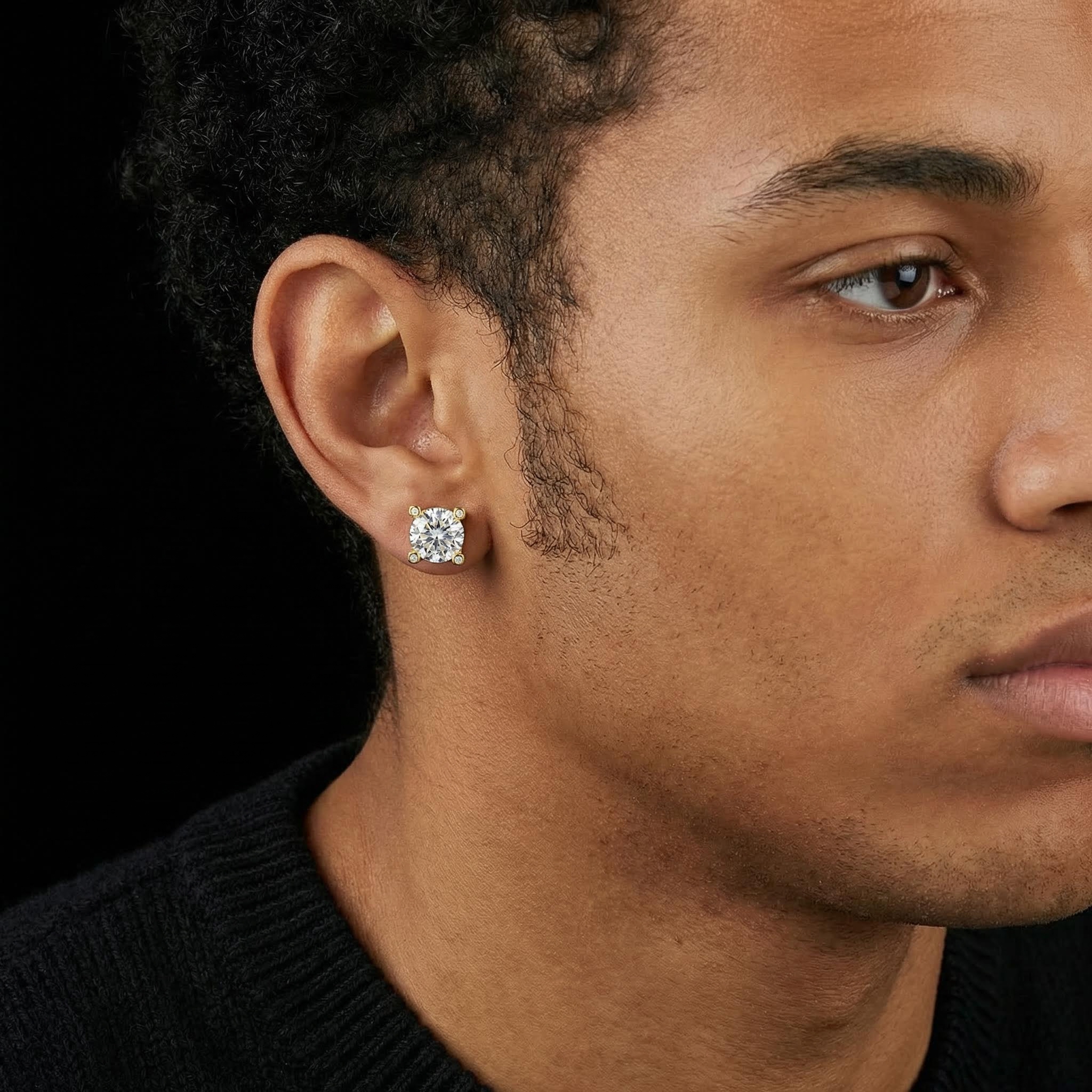 Brilliant Round Cut Stud Earrings