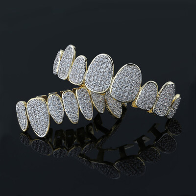 Iced Out Irregular Design Grillz Set