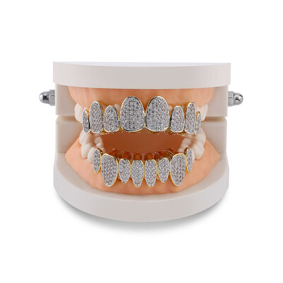 Iced Out Irregular Design Grillz Set