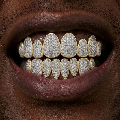 Iced Out Irregular Design Grillz Set