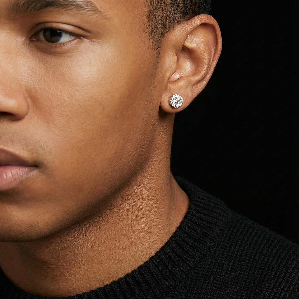 925S & VVS Moissanite Round Cut Stud Earrings 925S & VVS Moissanite Round Cut Stud Earrings