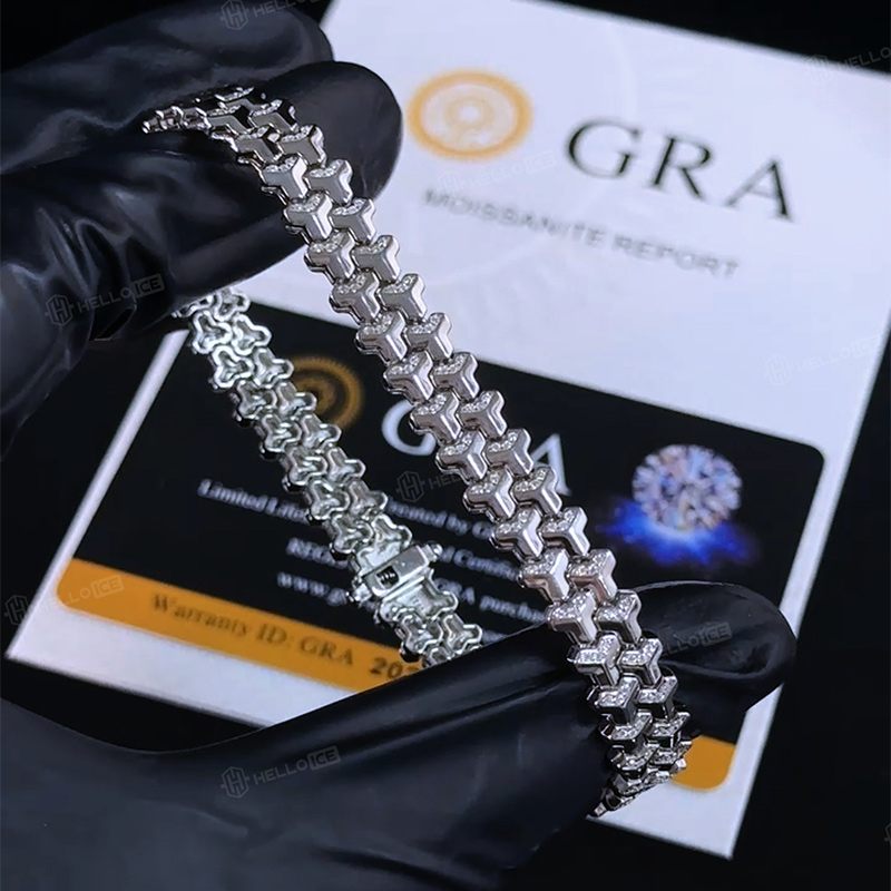 925S & VVS Moissanite Two-Row Armor Bracelet 925S & VVS Moissanite Two-Row Armor Bracelet