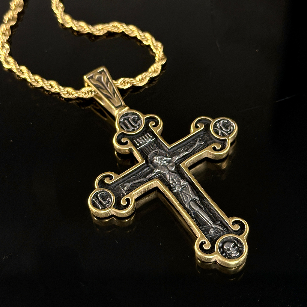 Stainless Steel Crucifix Cross Pendant