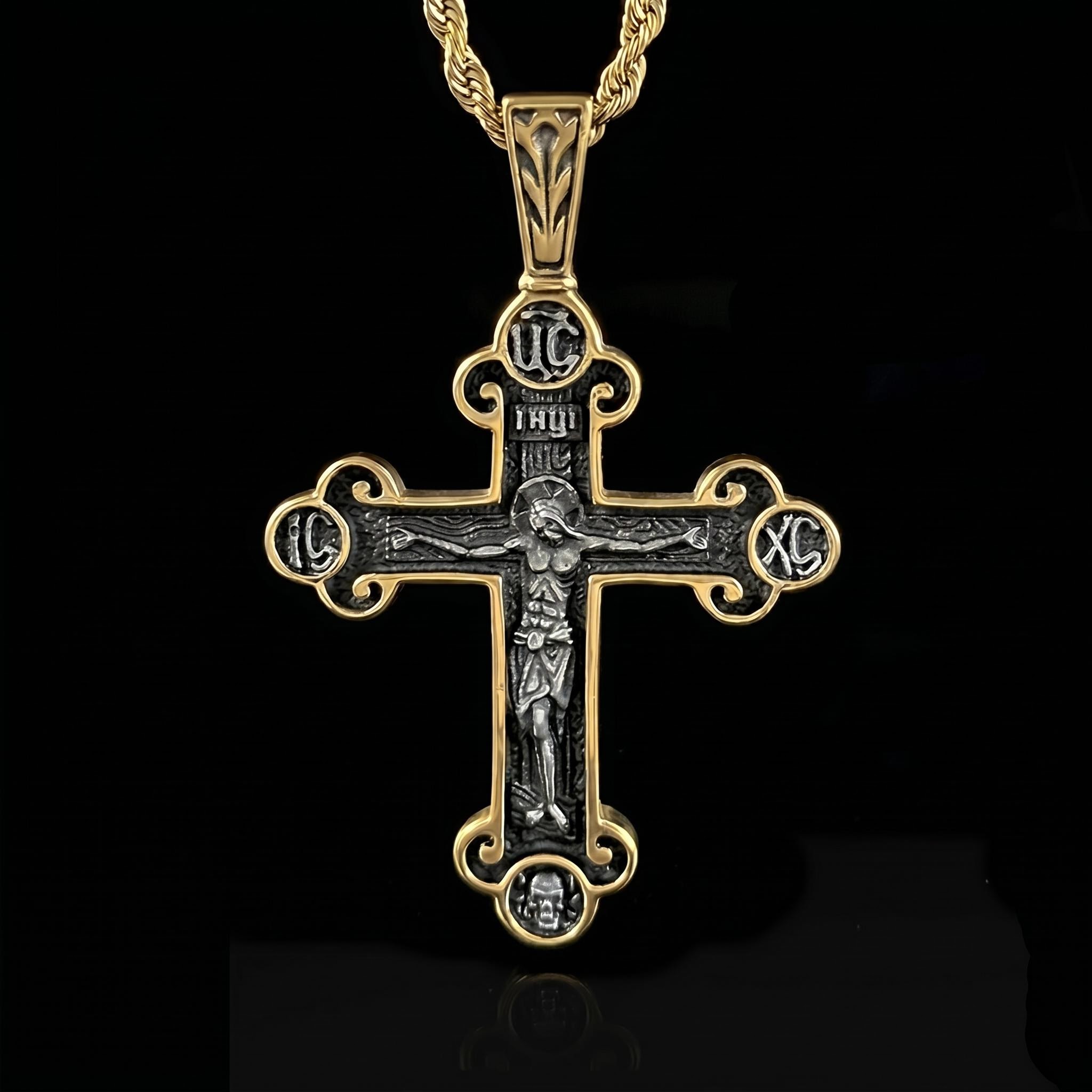 Stainless Steel Crucifix Cross Pendant