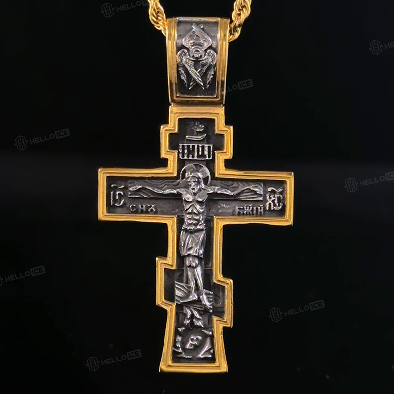 Stainless Steel Jesus Cross Pendant