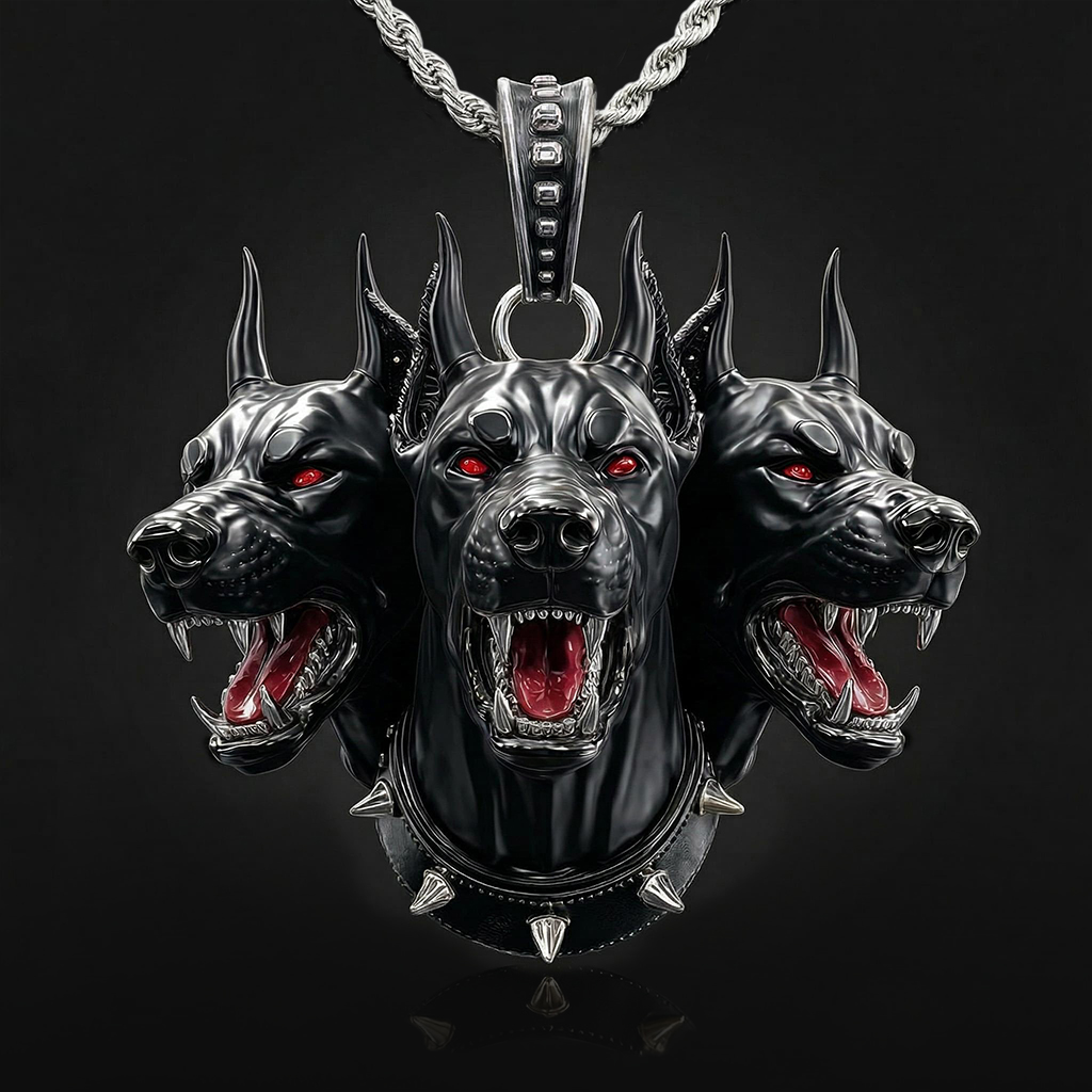 Cerberus Dog Pendant Cerberus Dog Pendant