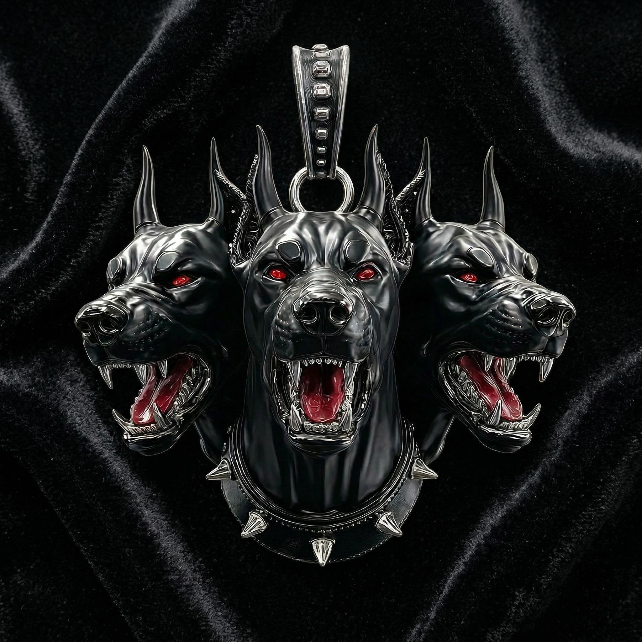 Cerberus Dog Pendant