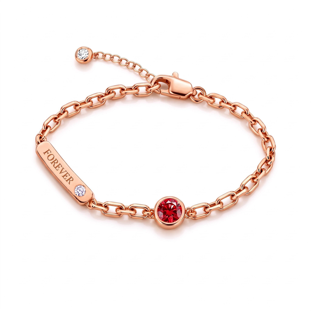 1.2 ct.tw. Custom Engraved Birthstone Bracelet 1.2 ct.tw. Custom Engraved Birthstone Bracelet