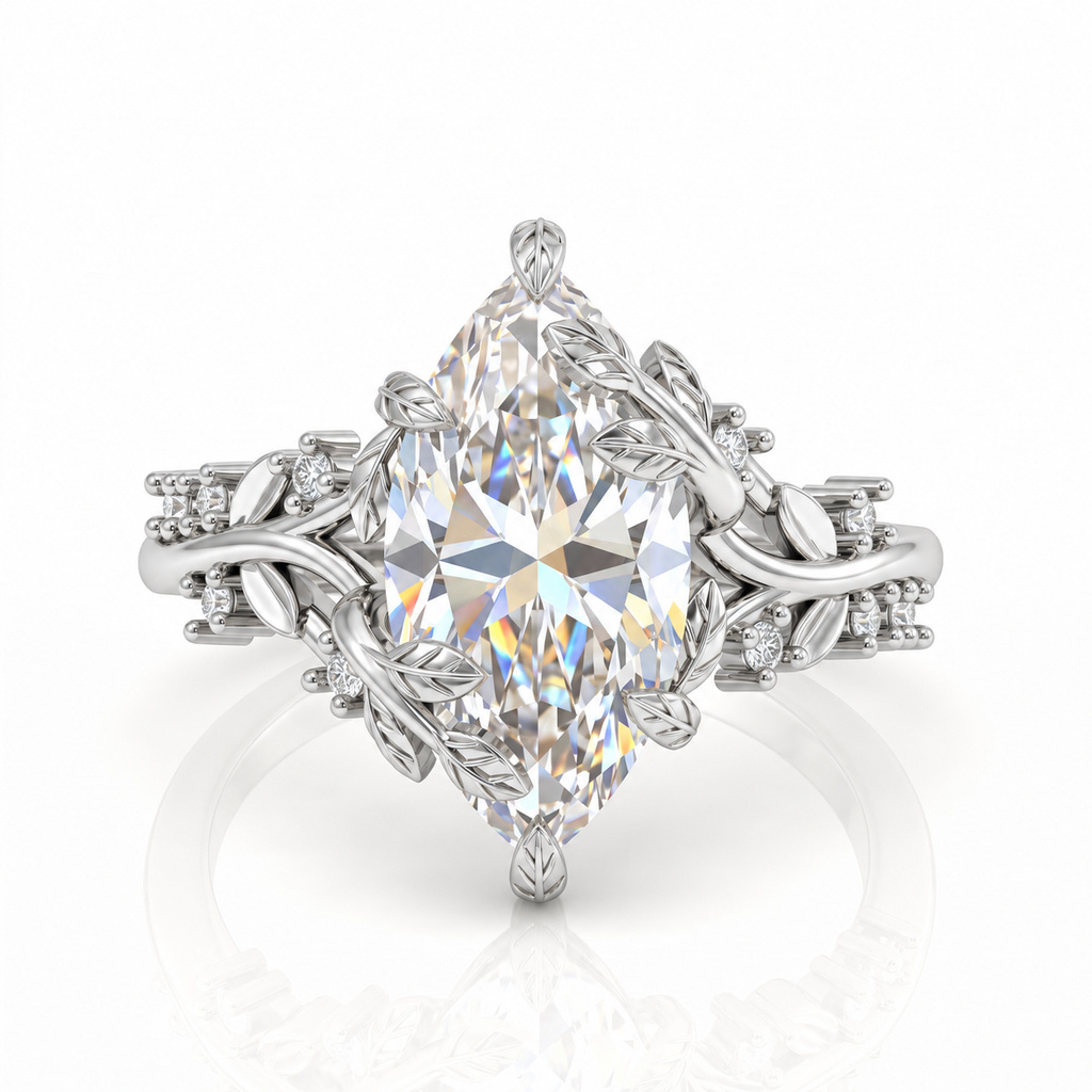 5.1 ct.tw. Vine Marquise Cut Ring 5.1 ct.tw. Vine Marquise Cut Ring