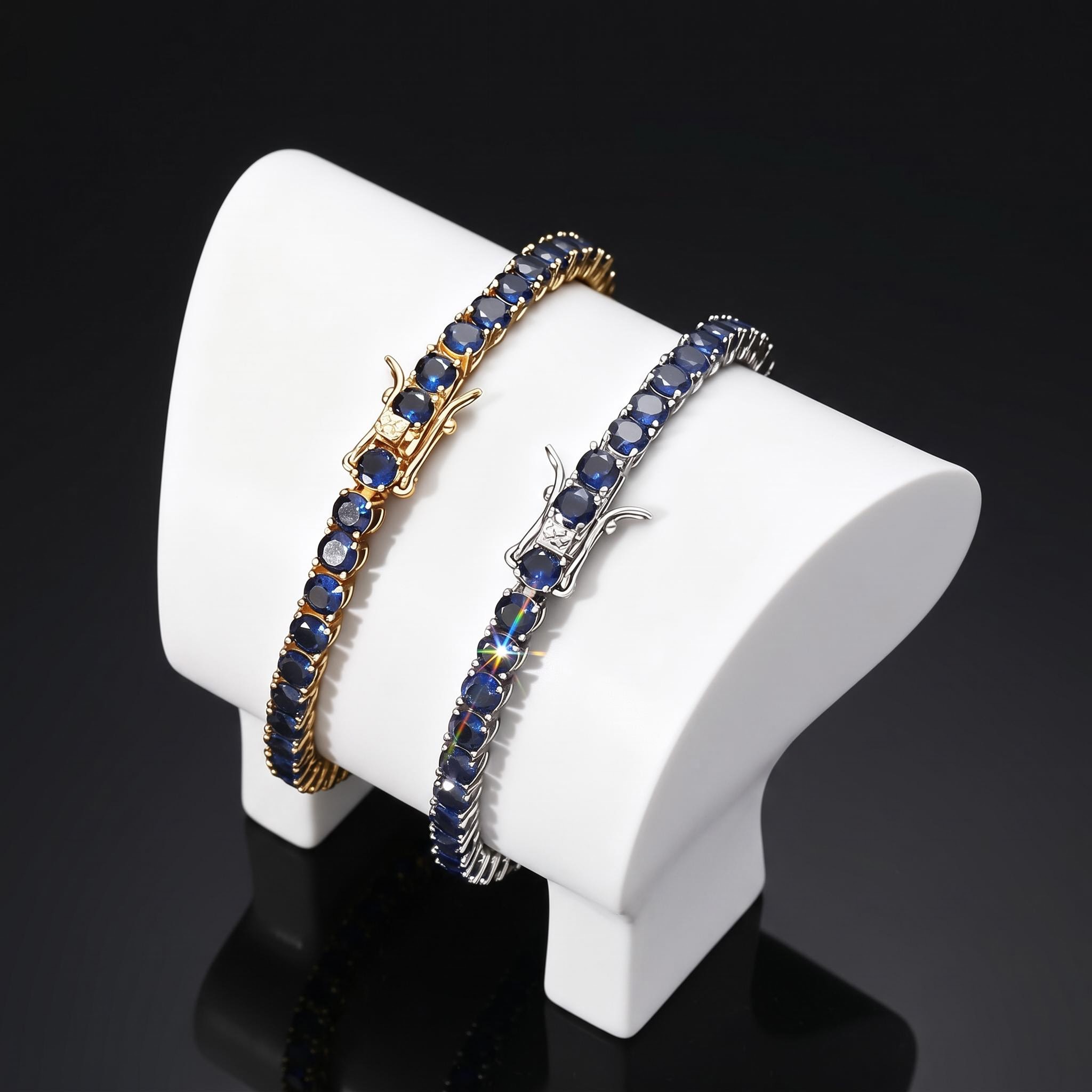4mm Blue Tennis Bracelet 4mm Blue Tennis Bracelet