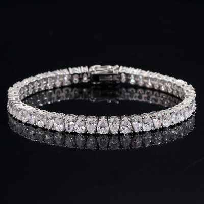 6mm Pear Cut Tennis Bracelet