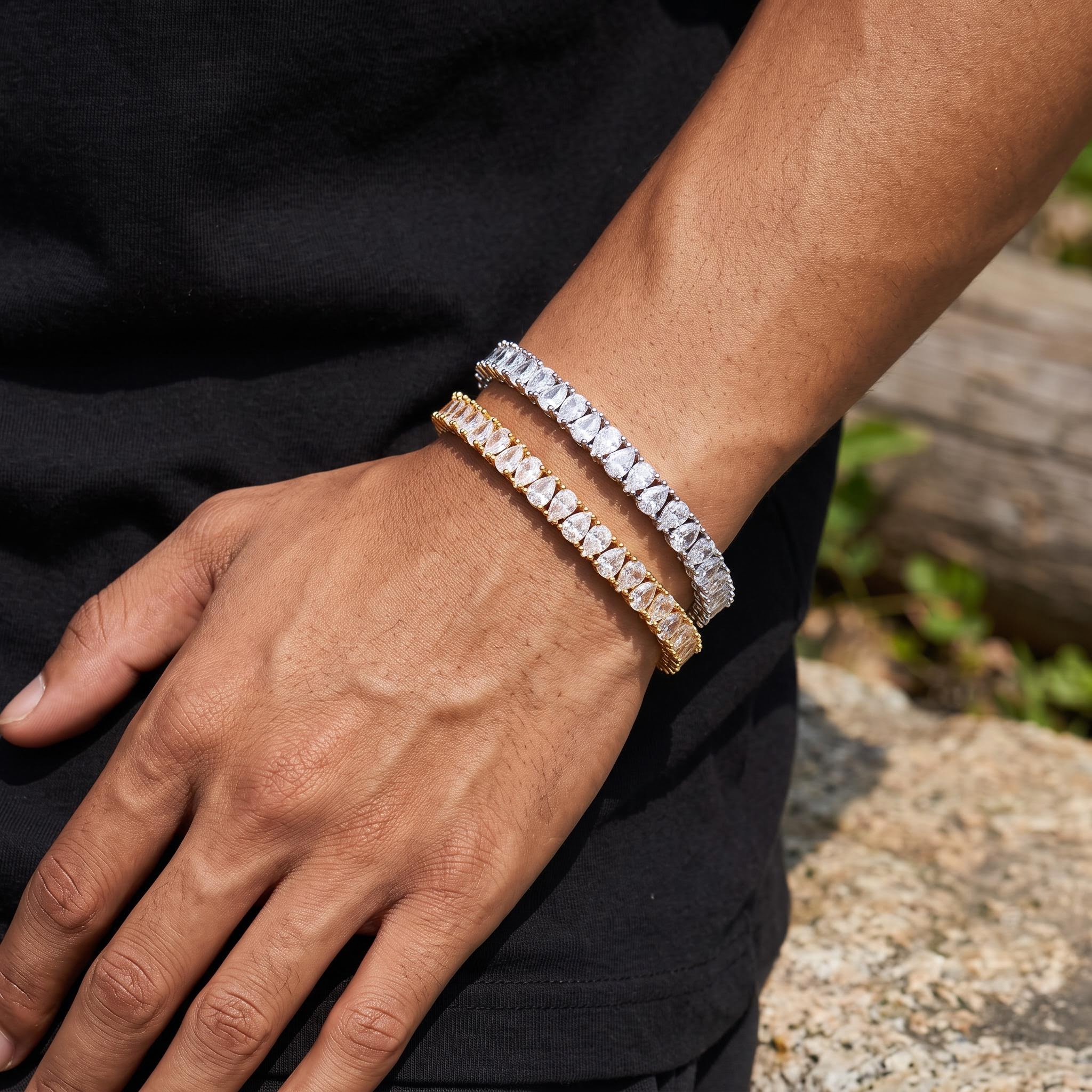 6mm Pear Cut Tennis Bracelet 6mm Pear Cut Tennis Bracelet