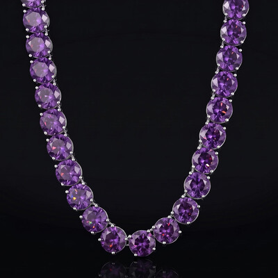 10mm Purple Stone Tennis Chain
