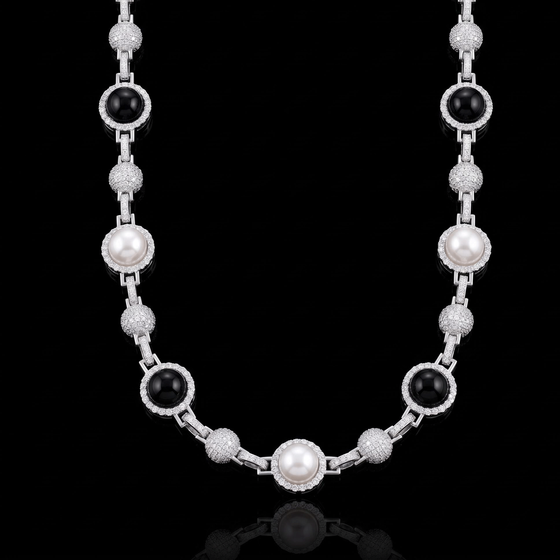 14mm Iced Beads Pearl Chain 14mm Iced Beads Pearl Chain